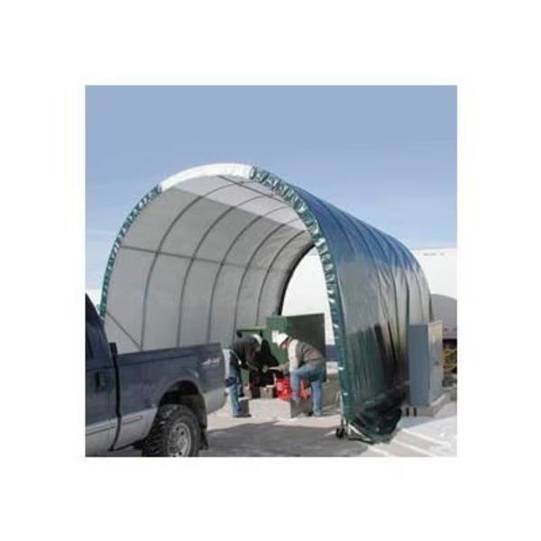 SolarGuard Freestanding Building 10'W x 8'H x 18'L Tan, Clearspan, Mfr#: PB00552R4T